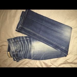 Womens buckle jeans