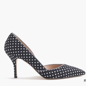 Colette d'Orsay pumps in Polka-dot Denim