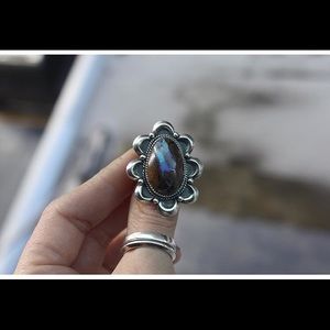 Australian Boulder Opal Ring