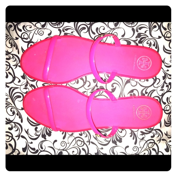 Pink Tory Burch Jelly Sandal