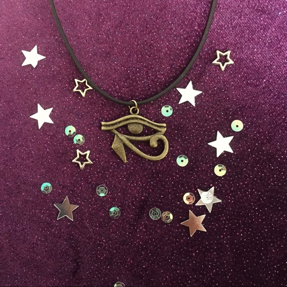 Eye Of Horus Bronze Egyptian Necklace