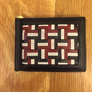 Thom Browne woven money clip wallet