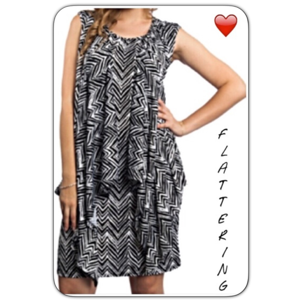 Flowy Stretchy Soft Ruffle Slip Dress SM - Picture 3 of 5