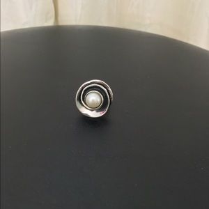 Silpada Pearl Flower Ring Sz 5