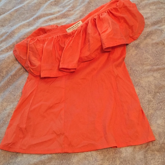 Trina Turk one shoulder blouse