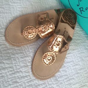 Jack Rogers Copper Hamptons sandal flat
