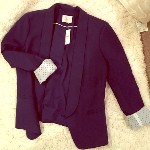Loft Purple Blazer size 6