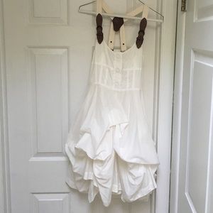 AllSaints billowing White Dress