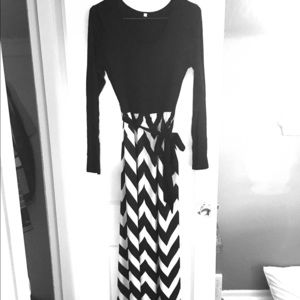 Chevron maxi dress