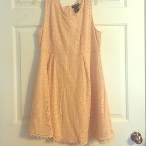 Light pink lace Pom Pom dress