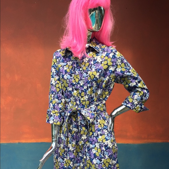 Landsend womens dress size 14 pockets floral