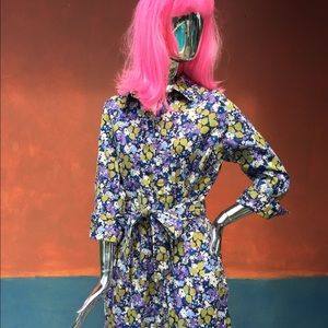 Landsend womens dress size 14 pockets floral