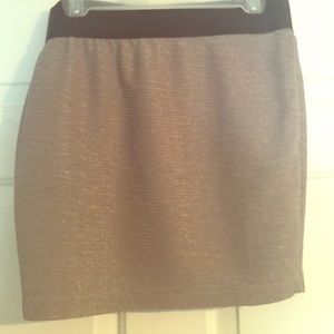 Sparkly grey mini skirt