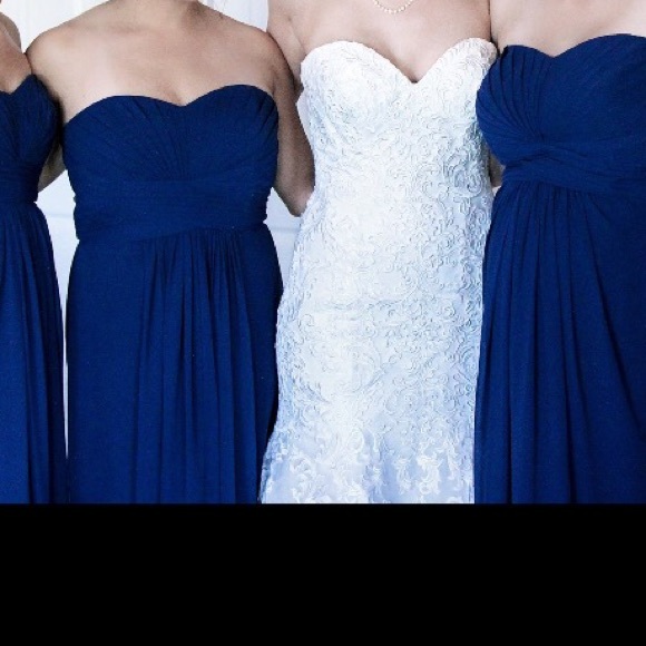 Navy Blue Bridesmaids dress.  From David's Bridal.