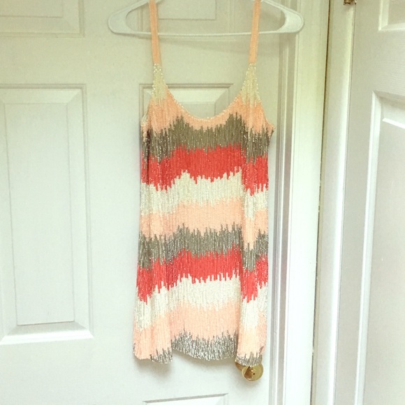 Parker Striped Sequin Dress