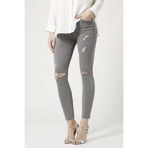 Topshop petite moto grey jeans