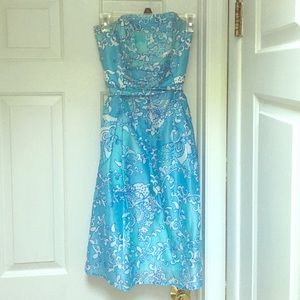Lilly Pulitzer Blue patterned dress