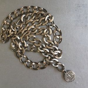 Alexander McQueen antique brass chain belt