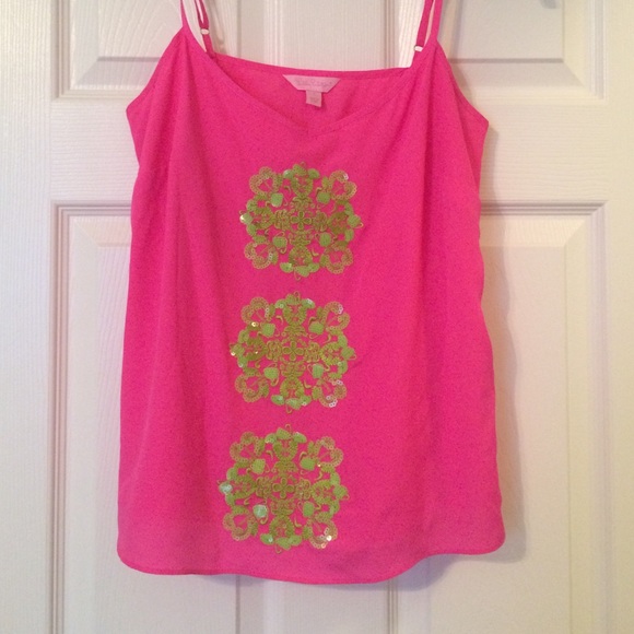 Pink and green Lilly Pulitzer tank