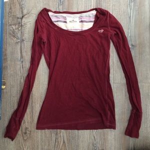 Long sleeve Hollister shirt.