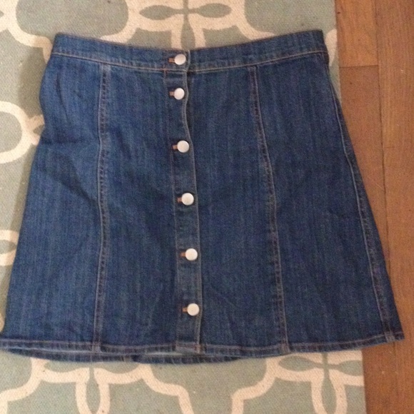 H&M trendy A-line denim skirt