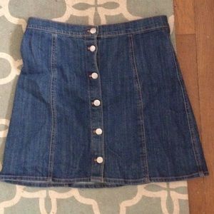 H&M trendy A-line denim skirt