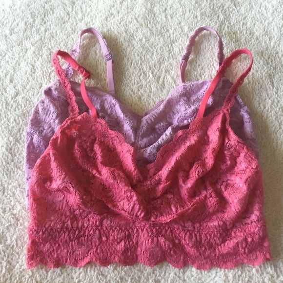 Two Lace Bralettes