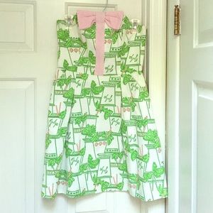 Lilly Pulitzer strapless Mint Julip print dress