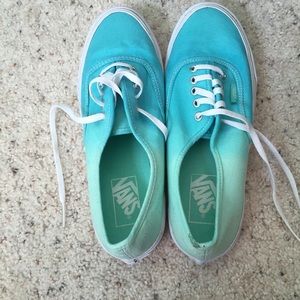 FLASH SALE ⬇️ Ombre Mint Green/Blue Vans