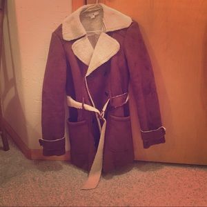 SALE Faux sheepskin jacket