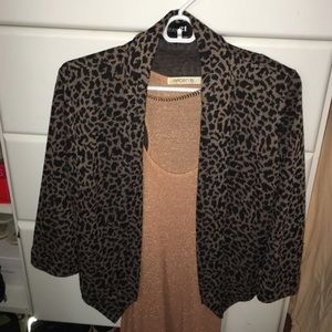 Forever 21 Leopard Cotton Blazer