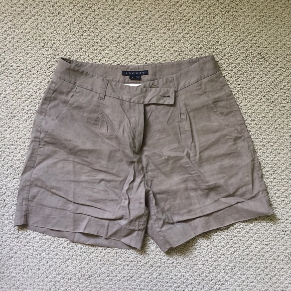 Theory linen shorts