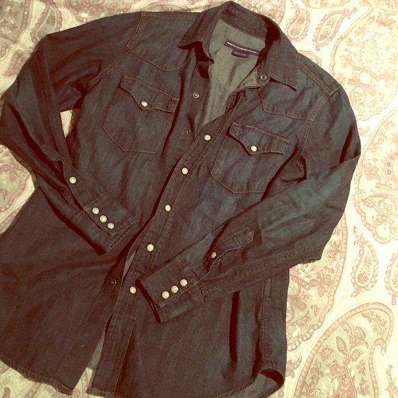 Ralph Lauren chambray top size 6 women's