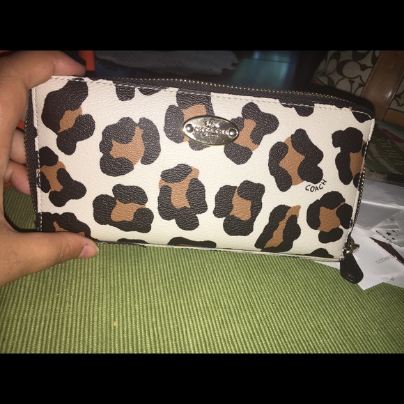 Coach ocelot wallet