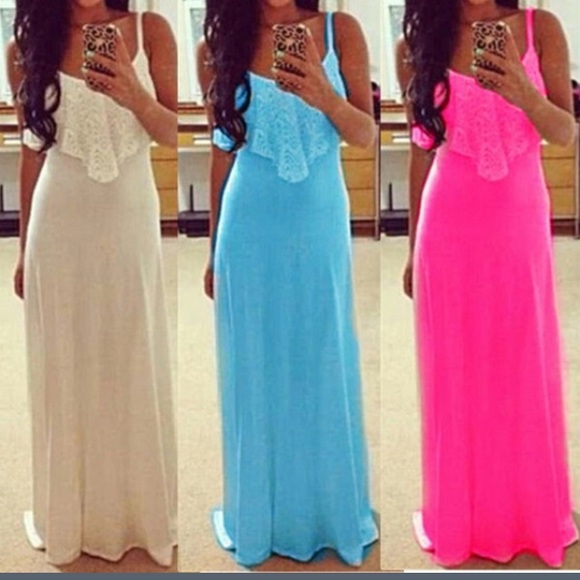FINAL MARKDOWN spaghetti strap maxi dress