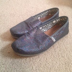 Like-New Multi Glitter TOMS