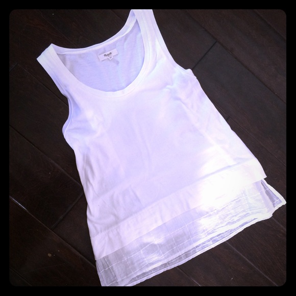 madewell gauze layer tank top