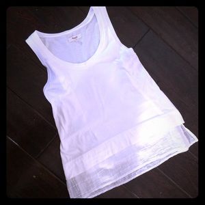 madewell gauze layer tank top