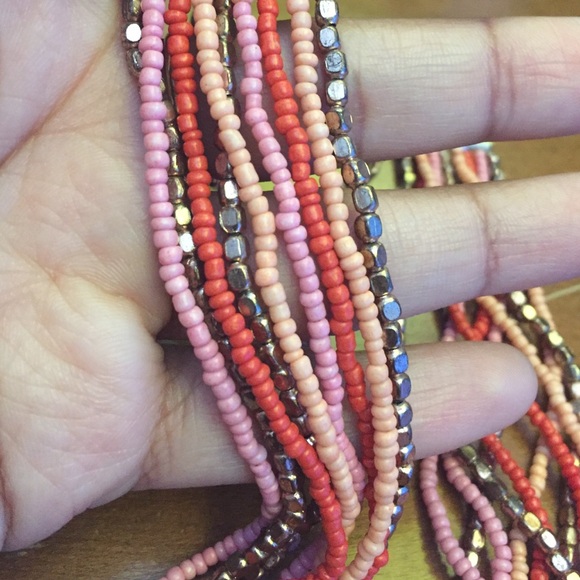 Warm colored, vibrant necklace - Picture 2 of 2