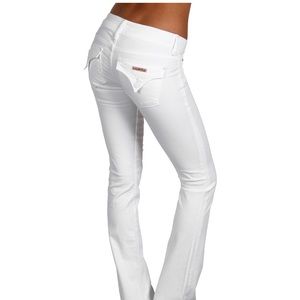BRAND NEW Hudson white Jean boot low rise. Size 25