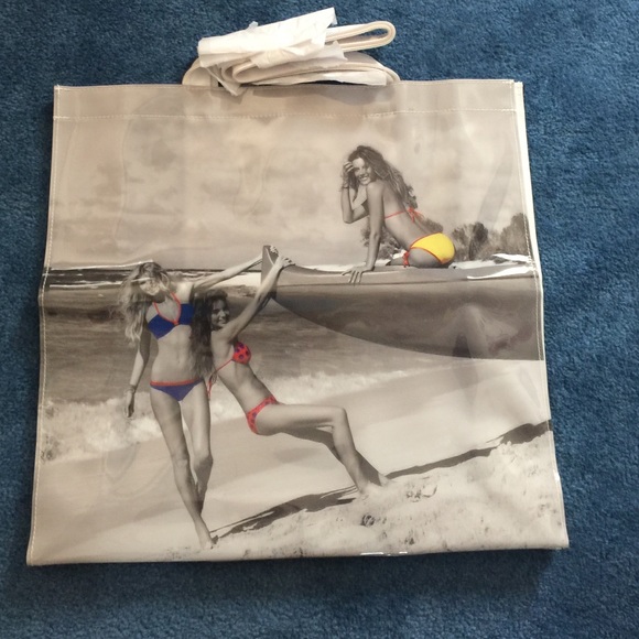 Brand new Victoria's Secret vinyl beach bag