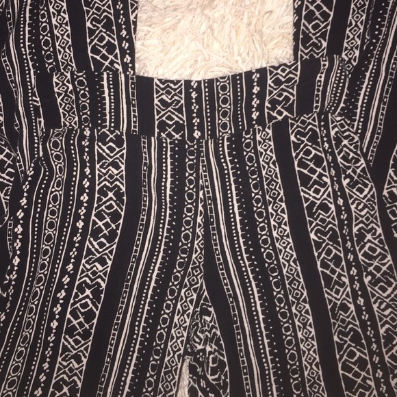 Flared printed pants