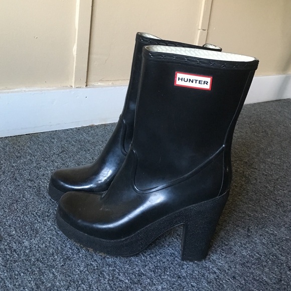 Hunter Boots, High Heeled boot, size 9