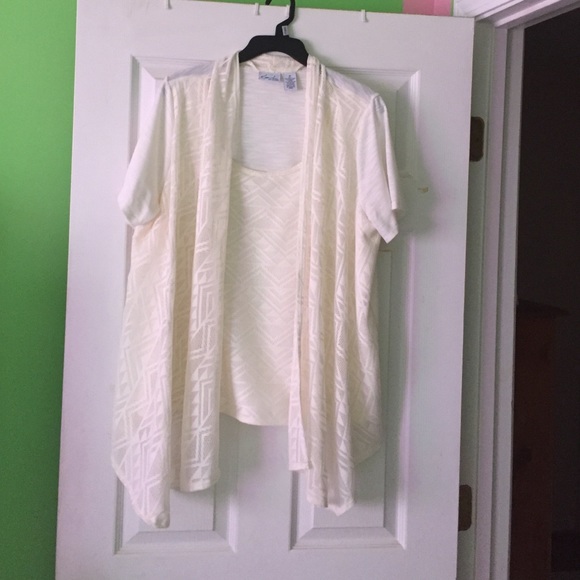 Lace cream color top - Picture 1 of 2