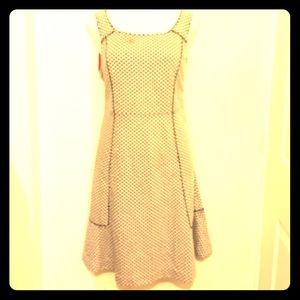 Black and white print dress