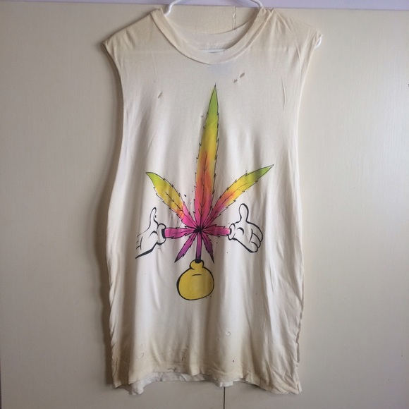 Unif Muscle Tee Leaf