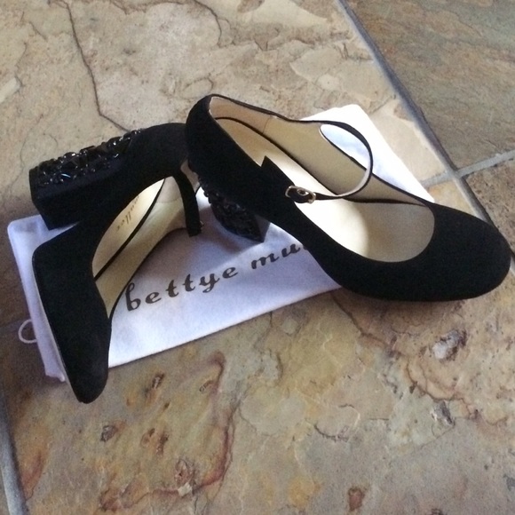 ๐๐NIB Bettye Muller Jewel Heeled Mary Jane Pumps - Picture 4 of 8