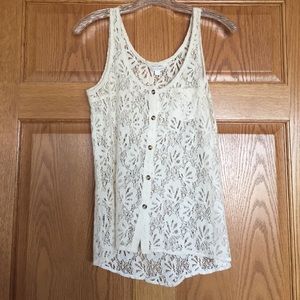Lace tank top