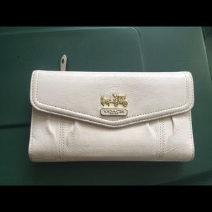 Coach Trifold Wallet with Checkbook Holder