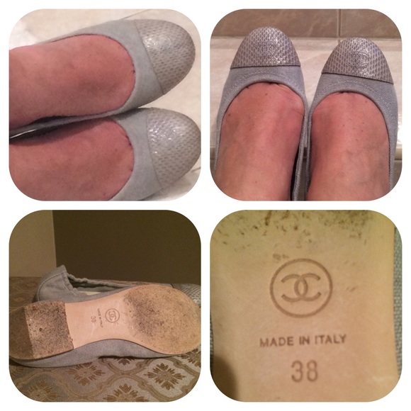 Chanel Classic Gray Ballet Flats - Picture 2 of 4